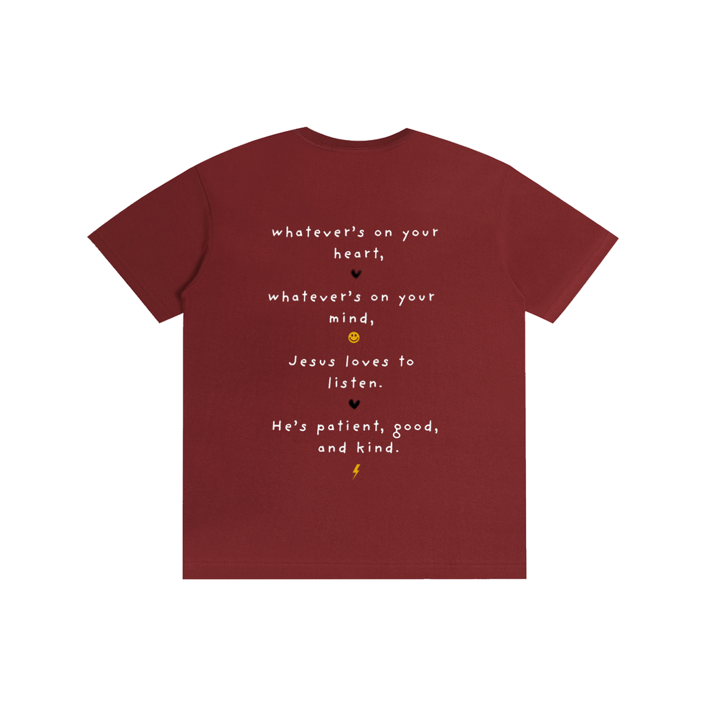 cool kids talk to Jesus. big kid tee