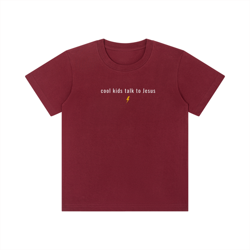 cool kids talk to Jesus kids tee