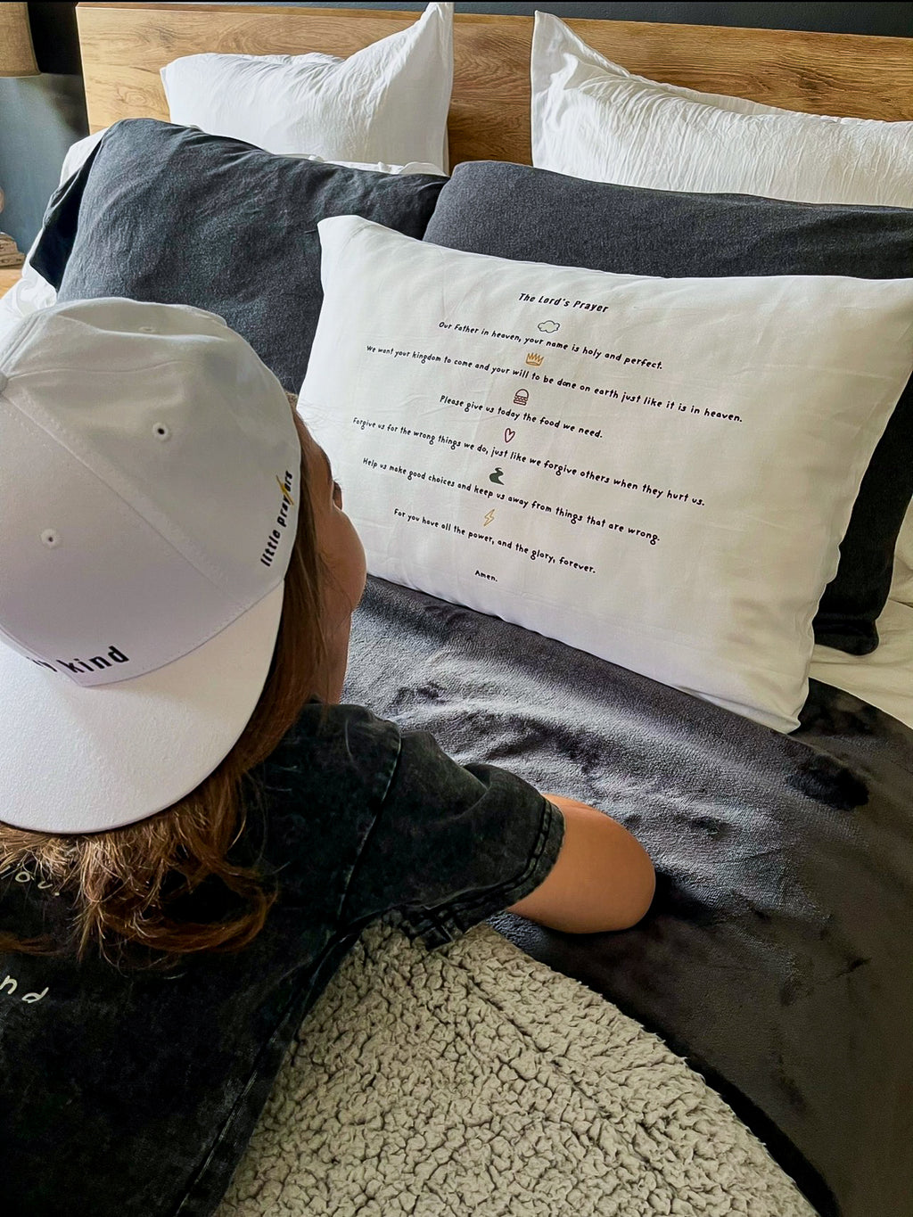 the Lord's Prayer pillowcase