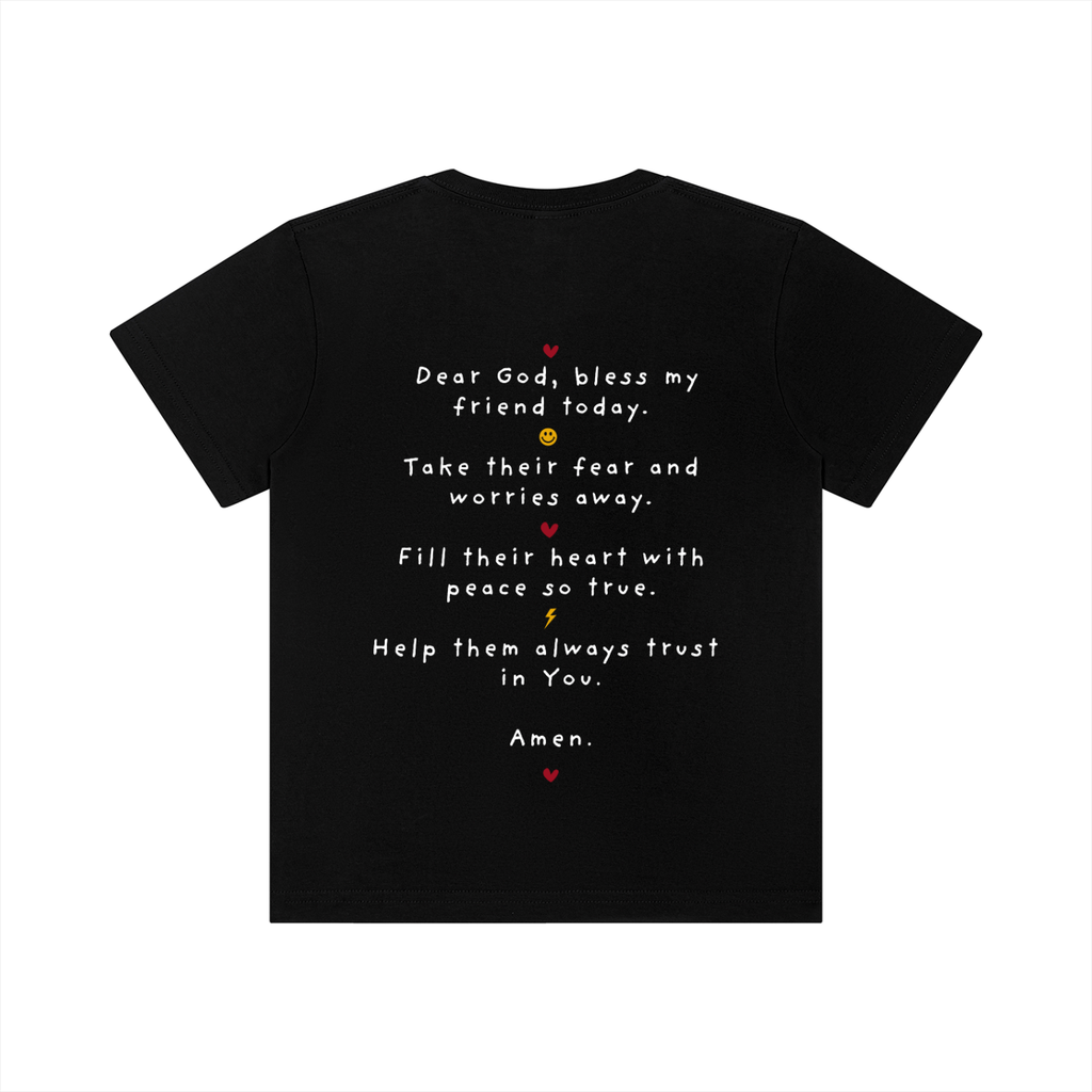 pray more. fear less. kids tee